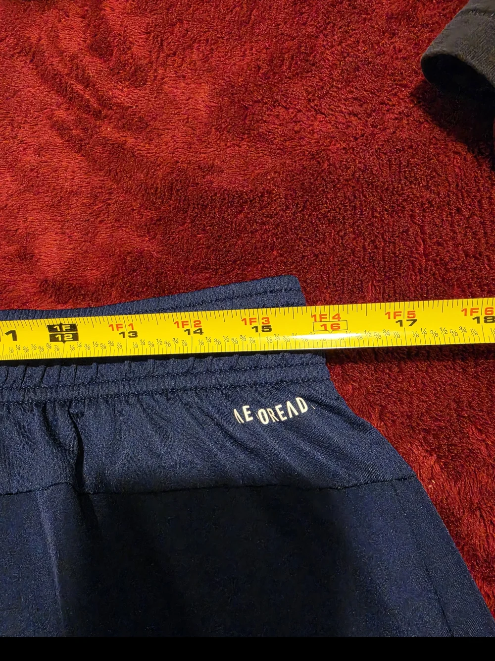 Men's Navy Athletic Shorts with Elastic Waist XL